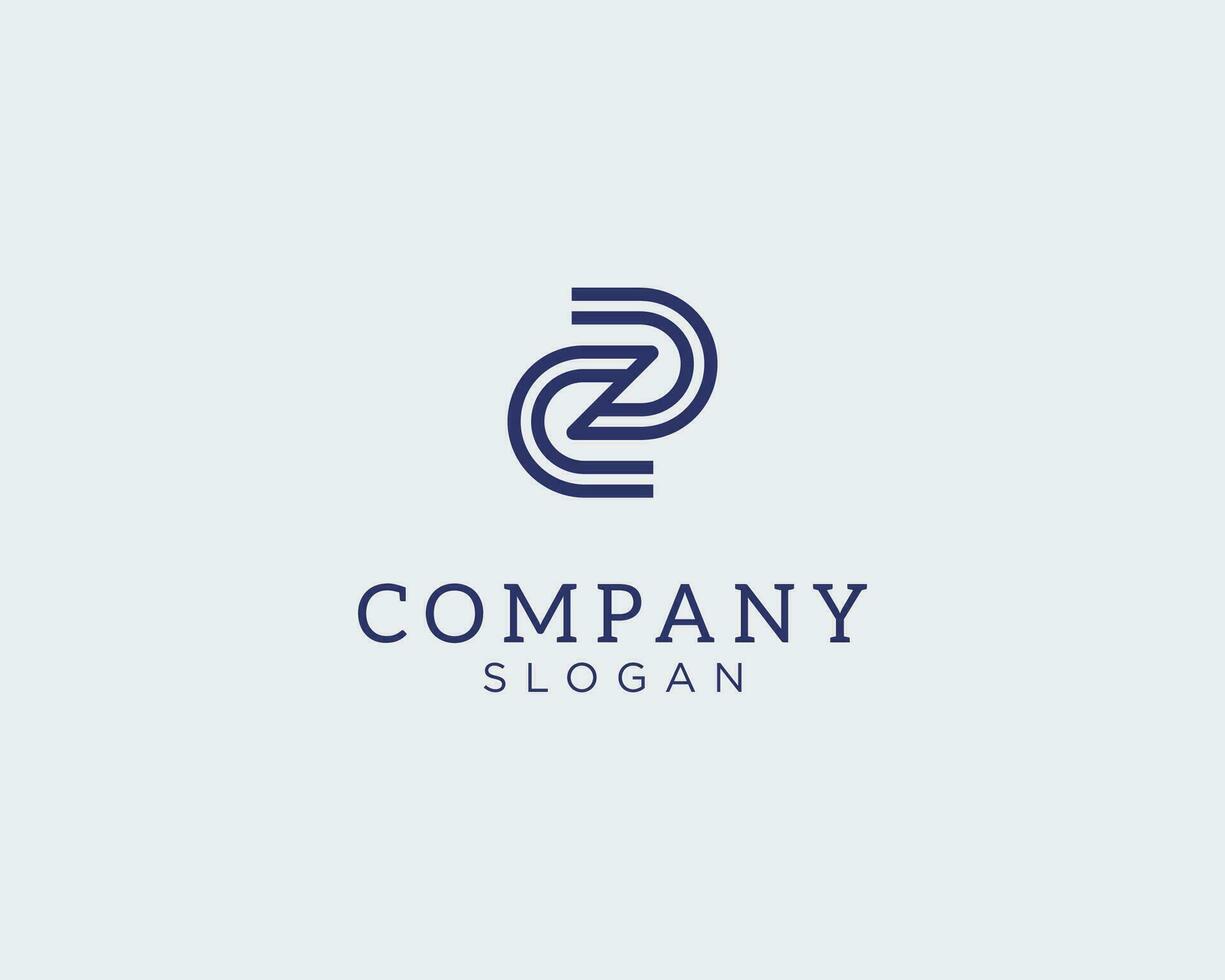 Letter DZ or ZD logo vector
