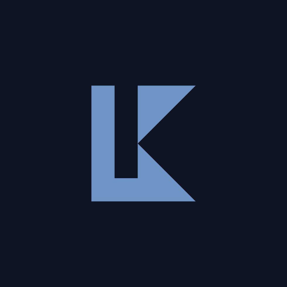 Letter LK or KL logo vector