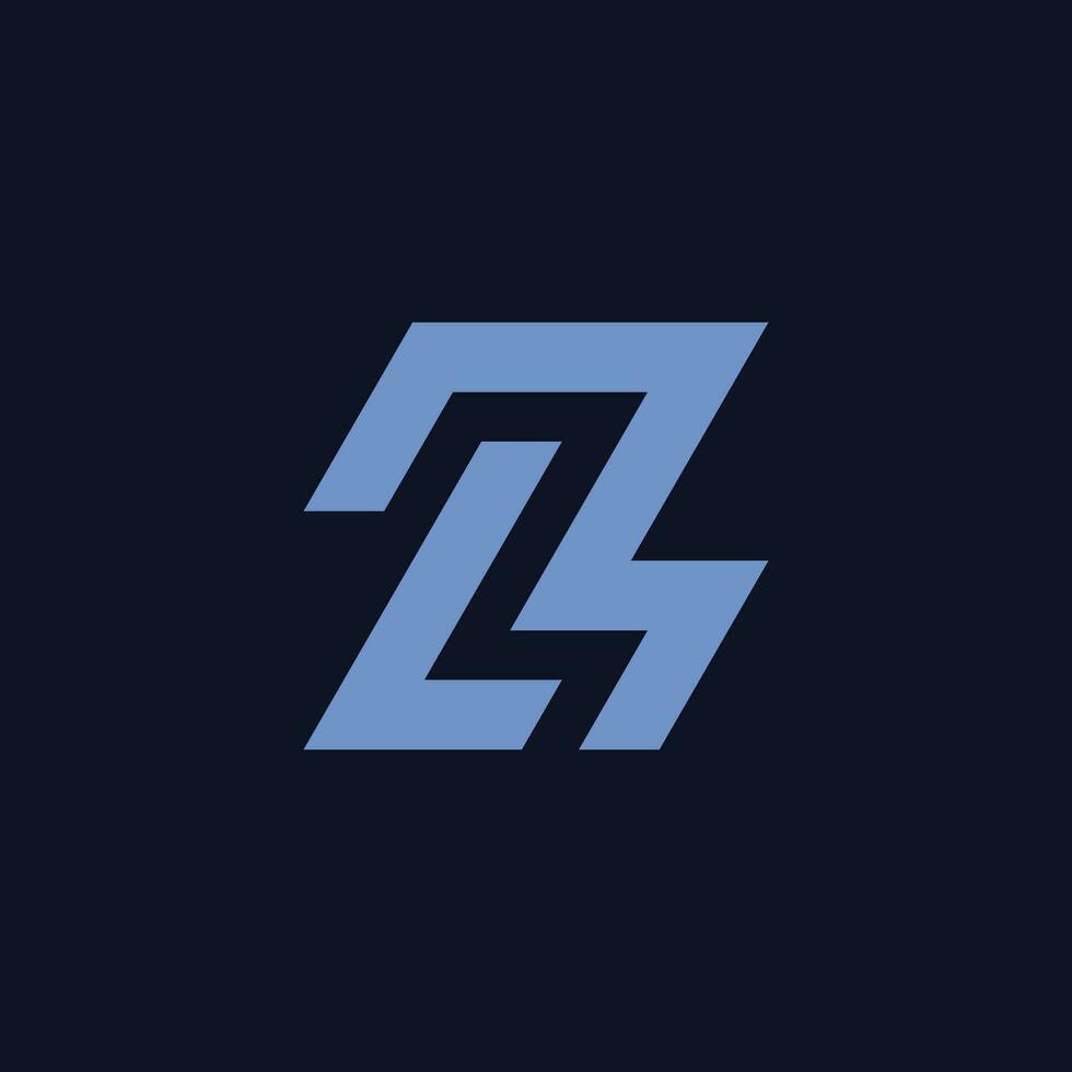 Letter LZ or ZL logo vector