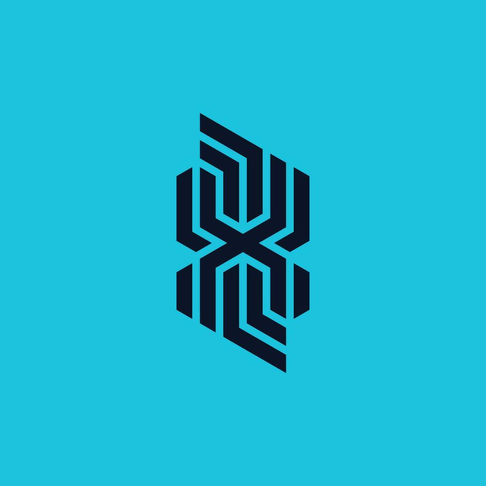 Initial letter XL or LX monogram logo vector