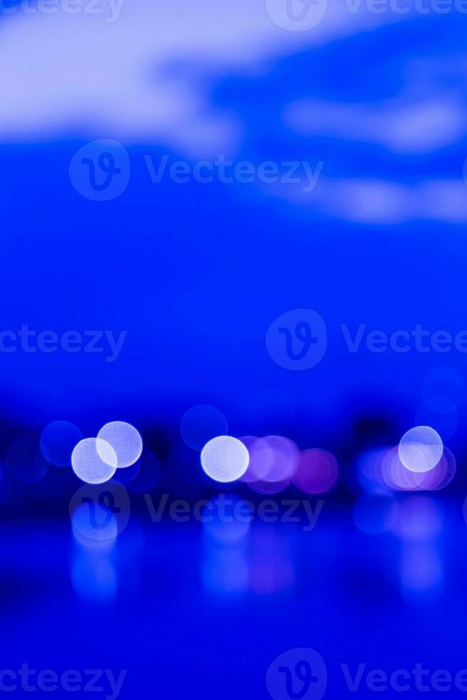 lights of blur bokeh background photo