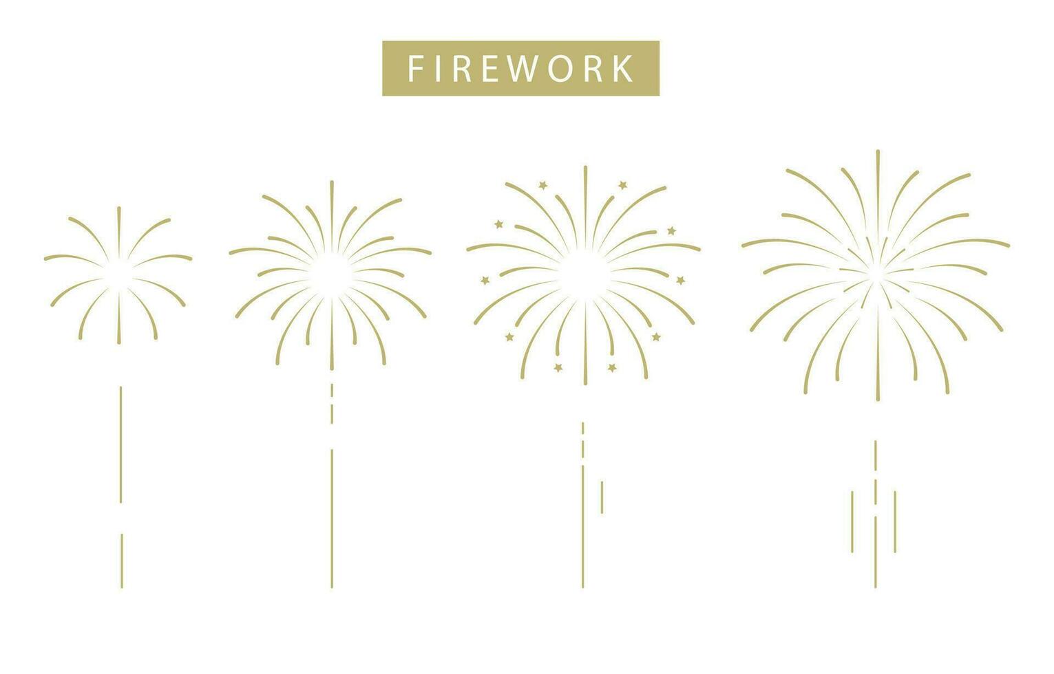 motion graphic firework.Editable vector illustration for graphic design