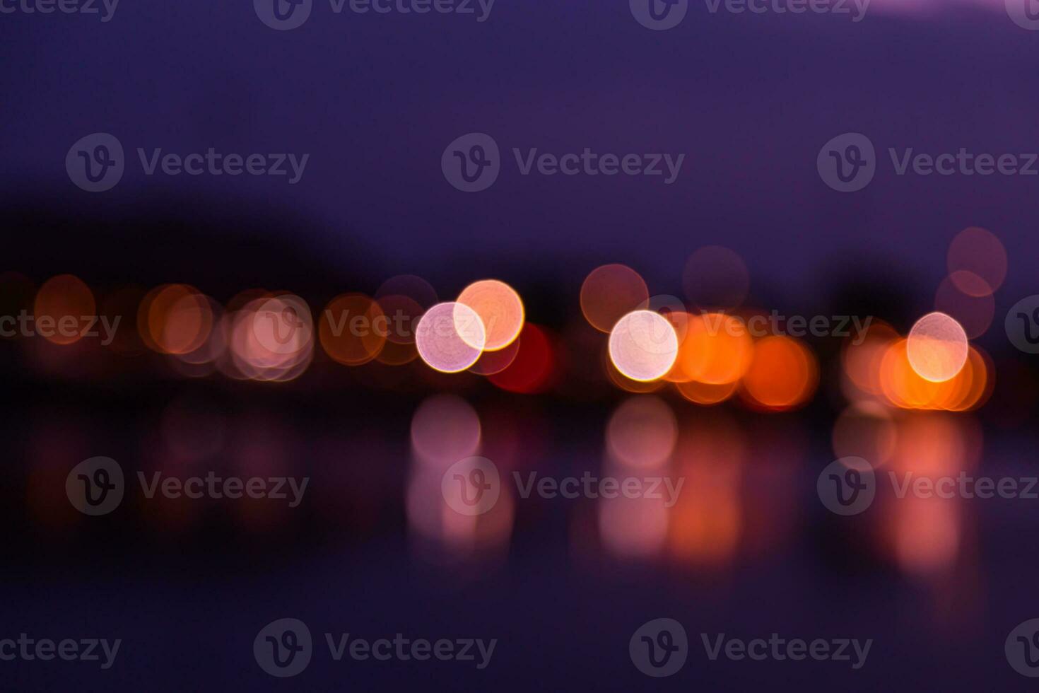 lights of blur bokeh background photo