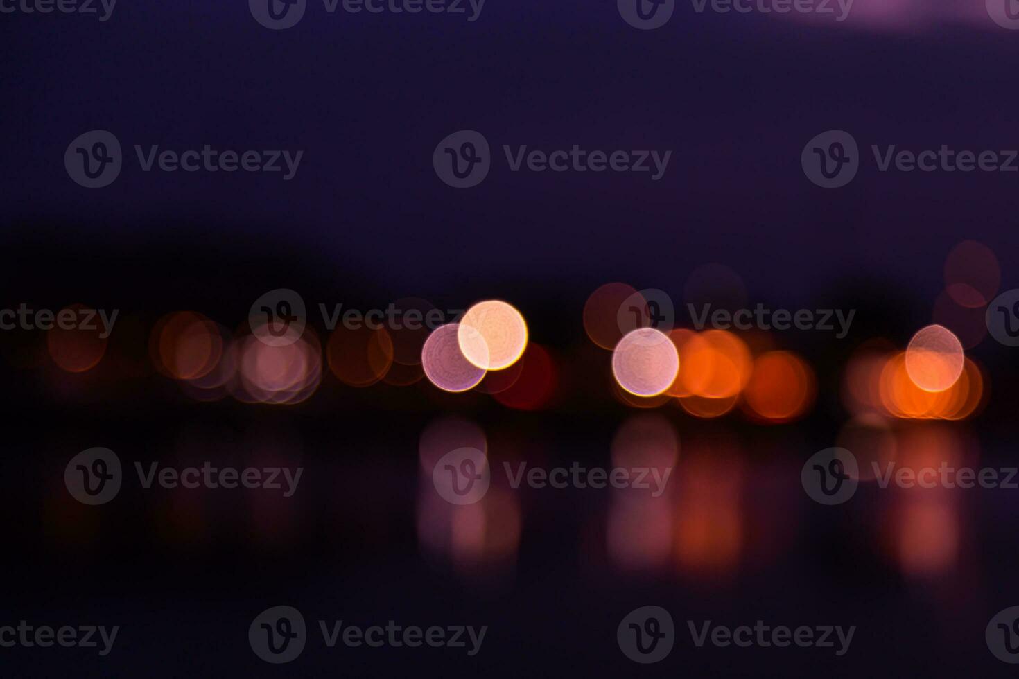 lights of blur bokeh background photo