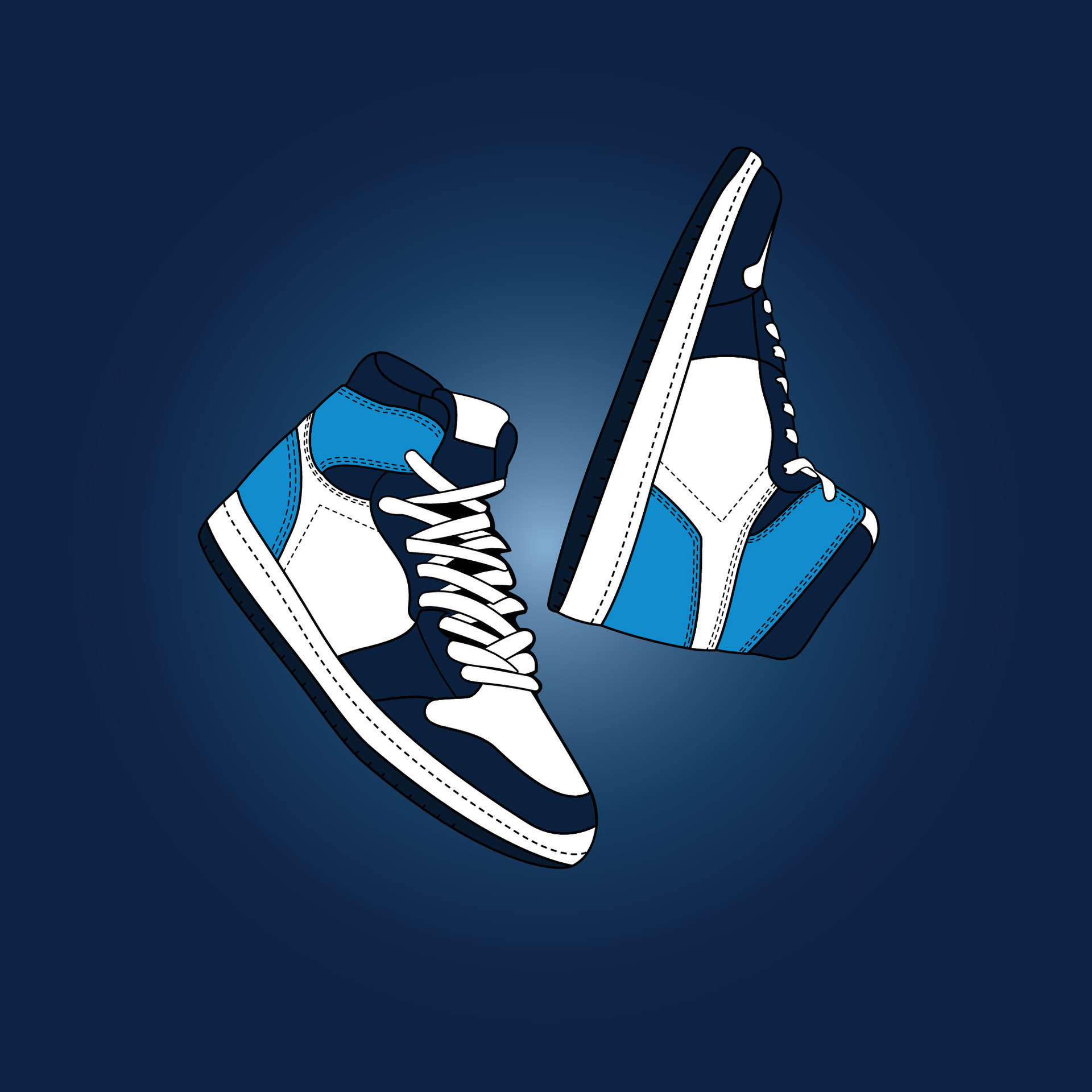Sneaker shoe flat design vector illustration. Modern favorite footwear fashion lifestyle