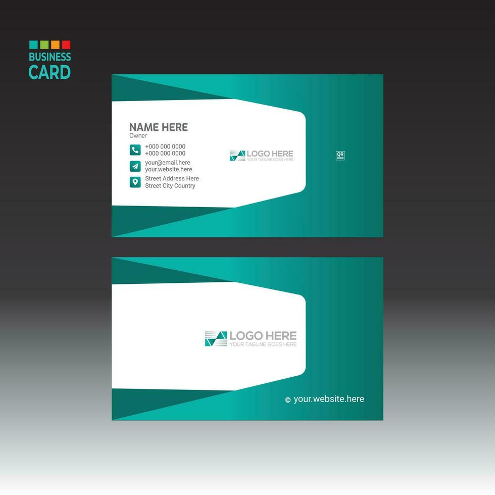 business card design for any company use vector