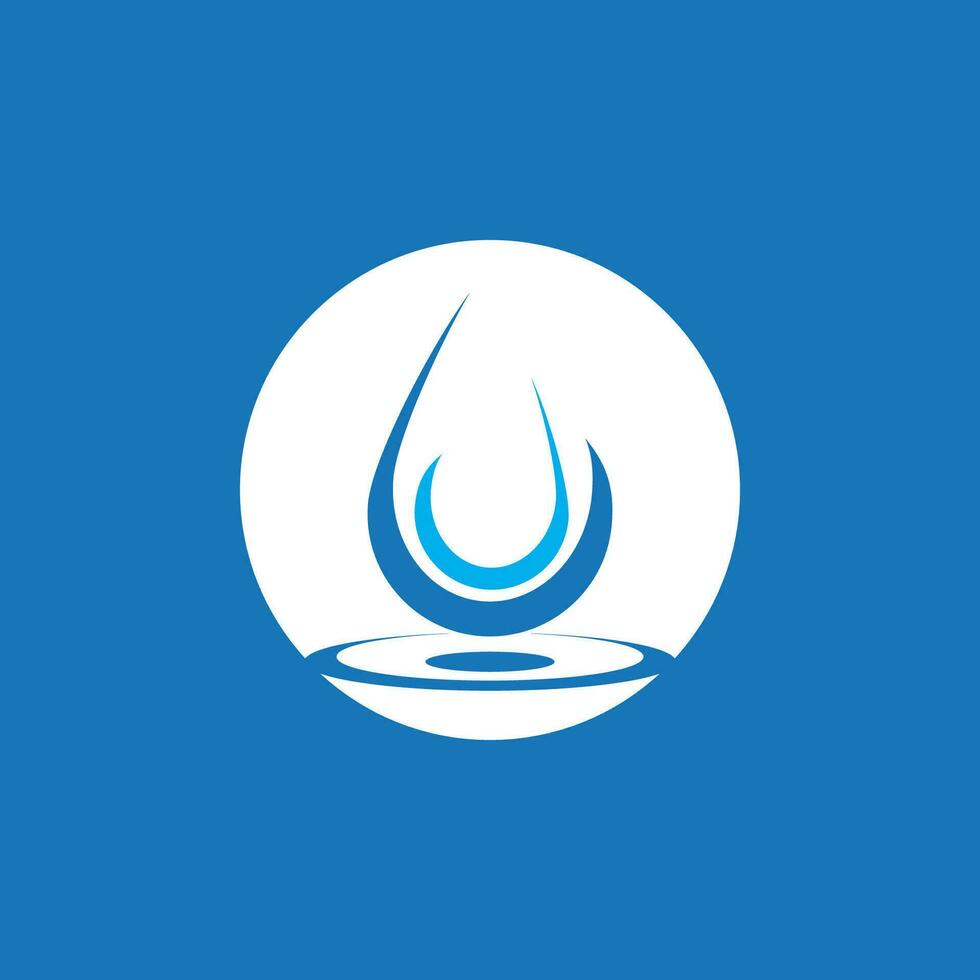 agua soltar icono y símbolo vector modelo