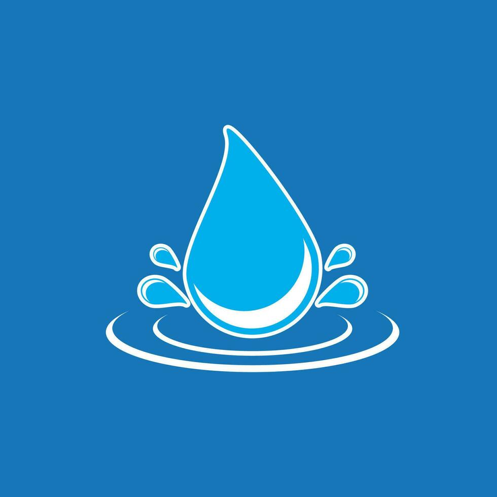 agua soltar icono y símbolo vector modelo