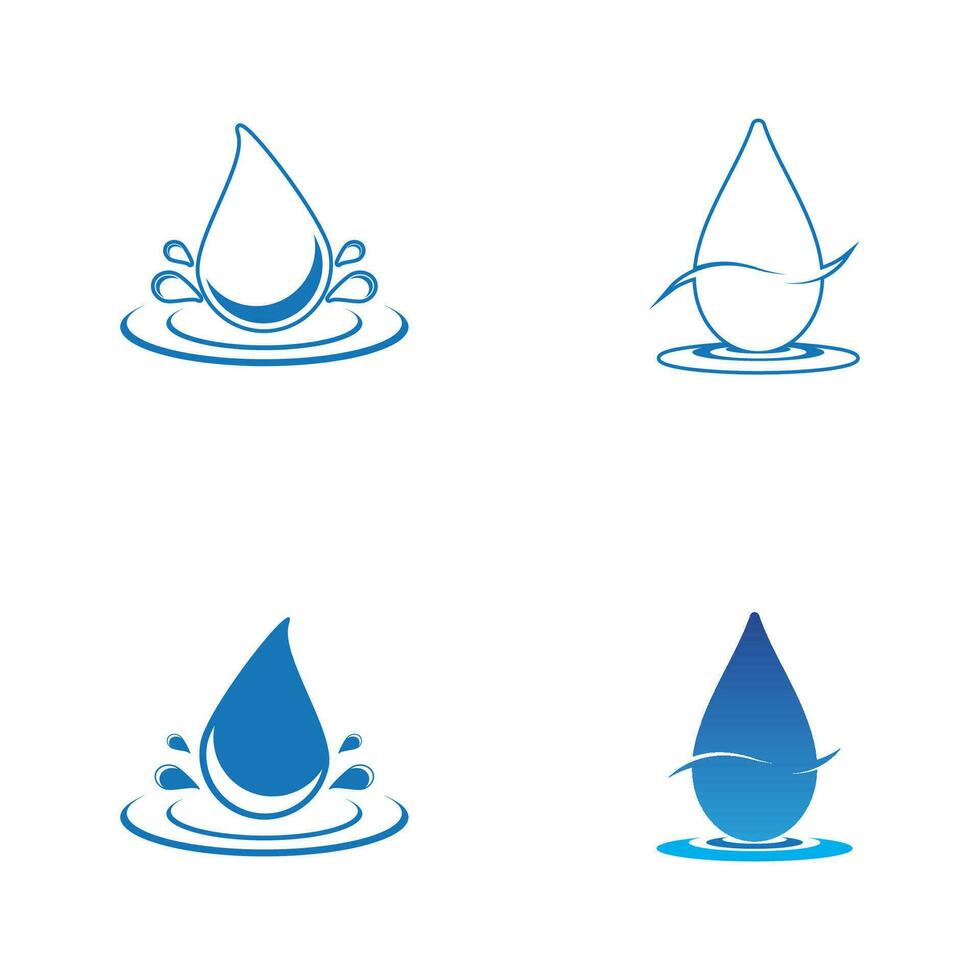 agua soltar icono y símbolo vector modelo