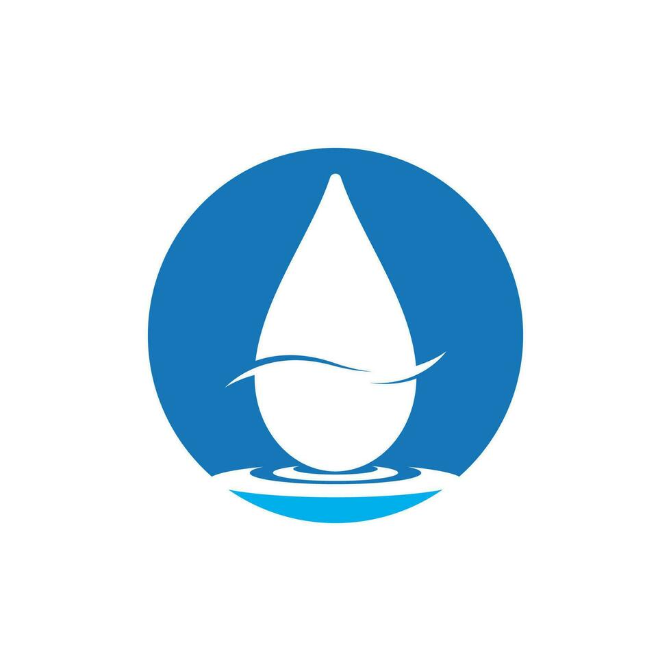 agua soltar icono y símbolo vector modelo