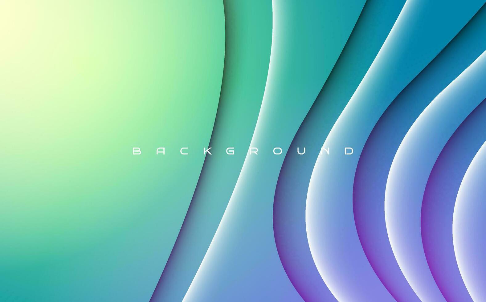 Abstract blue green wavy elegant futuristic web banner template background design vector