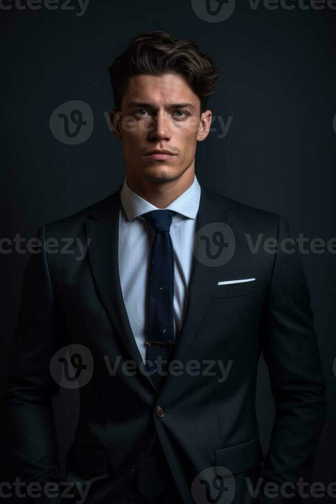 Ai Generative Photo portrait of a man in a suit