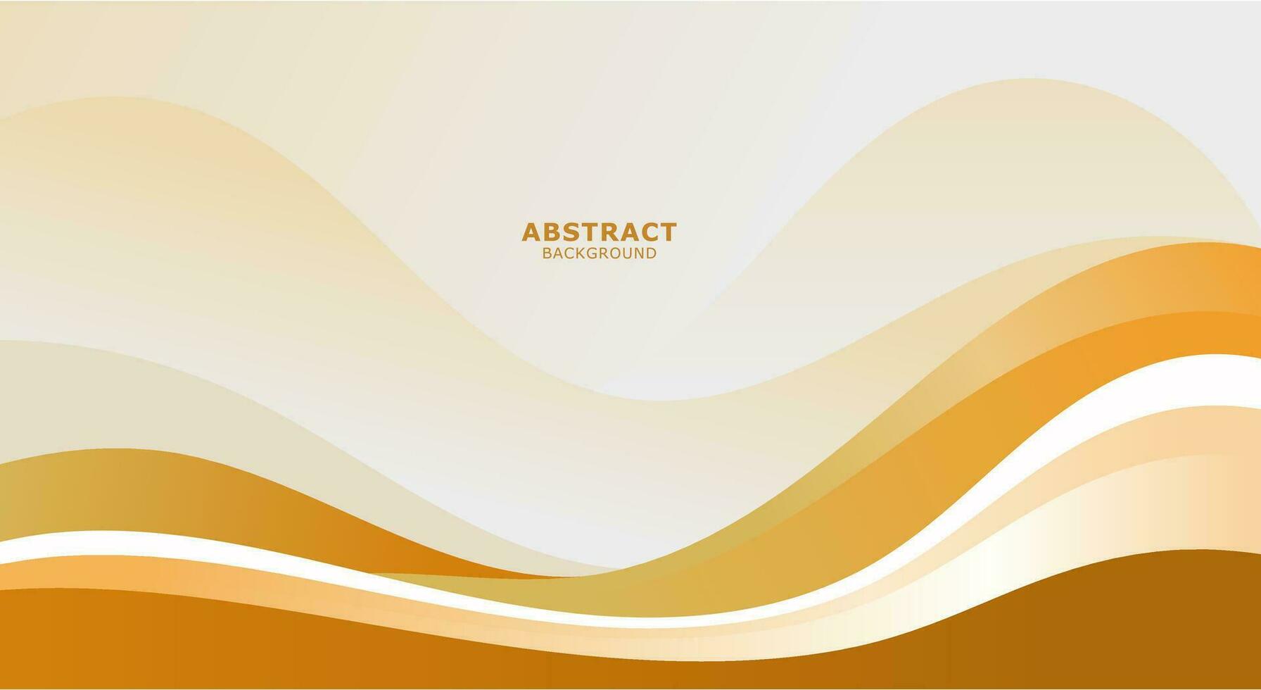 Abstract wavy golden background vector