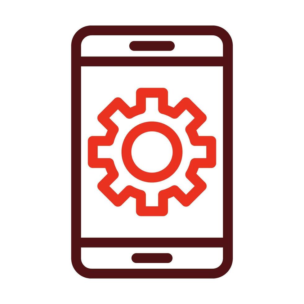 Setting Vector Thick Line Two Color Icons For Personal And Commercial Use.