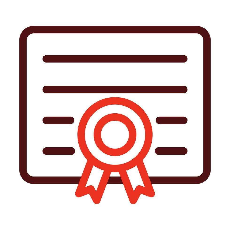 Qualify Vector Thick Line Two Color Icons For Personal And Commercial Use.
