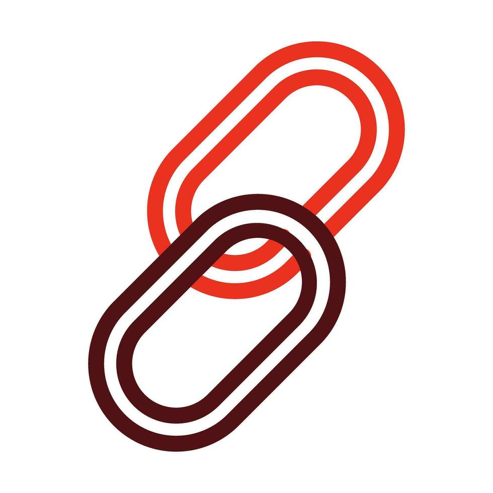 Link Vector Thick Line Two Color Icons For Personal And Commercial Use.
