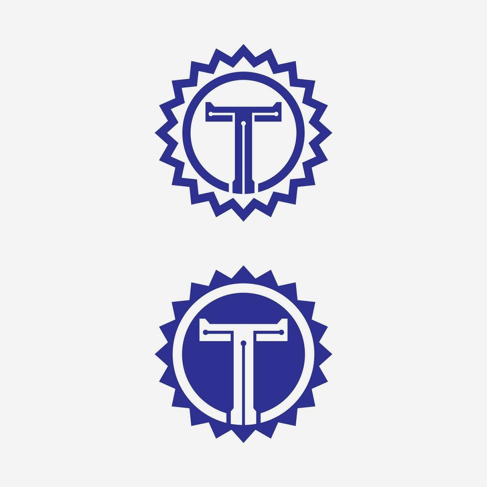 letter T logo image and font T design graphic  vector