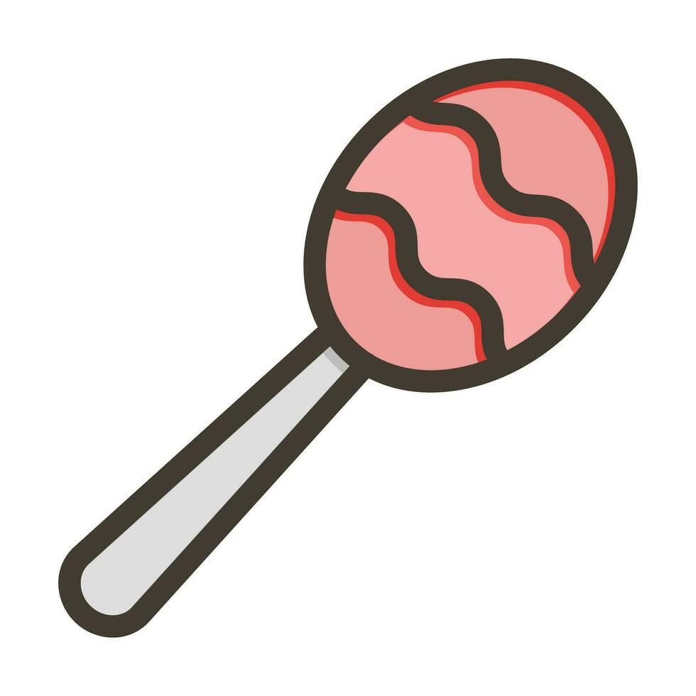 Lollipop Vector Thick Line Filled Colors Icon For Personal And Commercial Use.