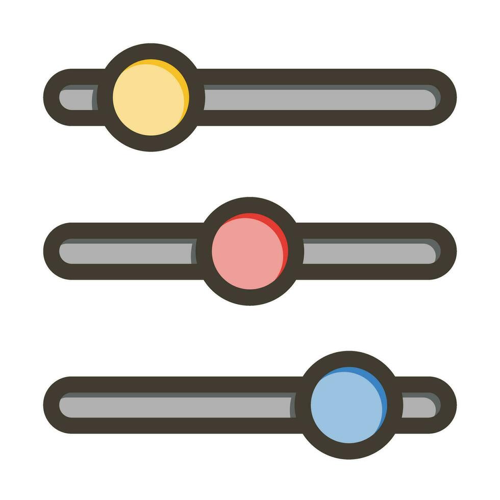 Options Vector Thick Line Filled Colors Icon For Personal And Commercial Use.