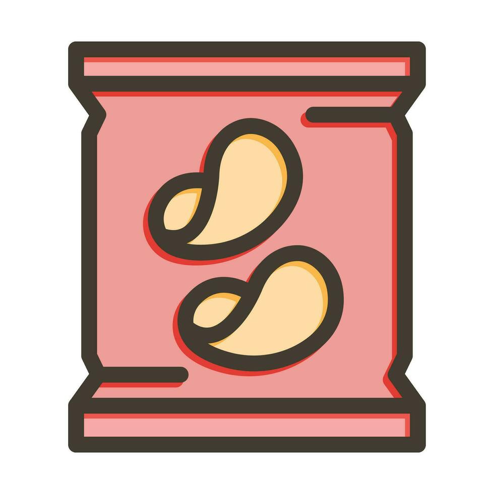 Snack Vector Thick Line Filled Colors Icon For Personal And Commercial Use.