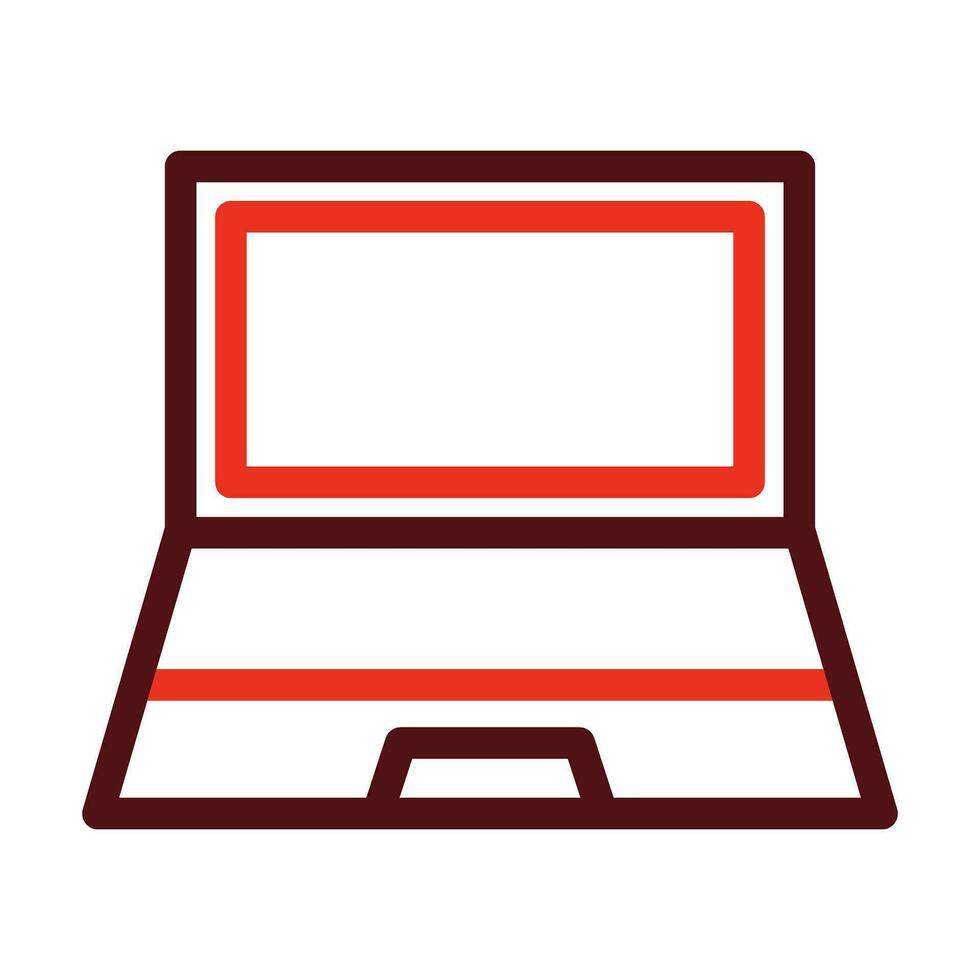 Notebook Support Vector Thick Line Two Color Icons For Personal And Commercial Use.