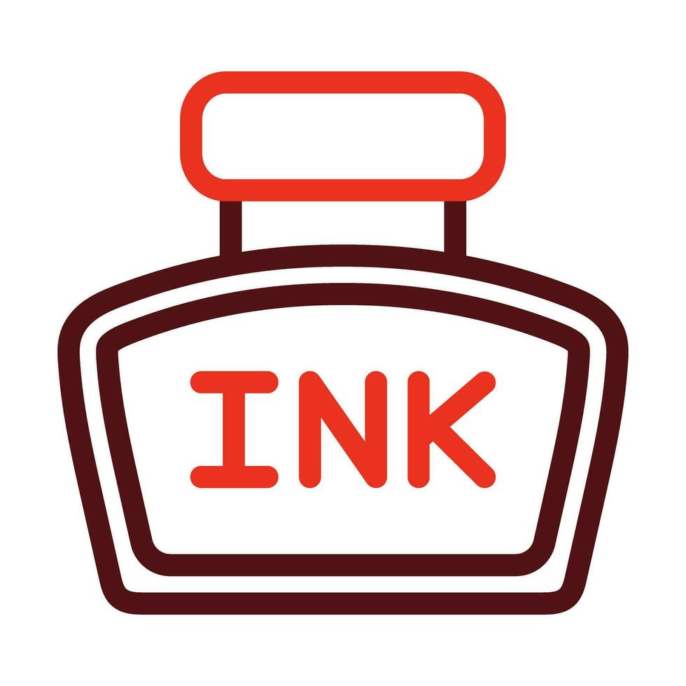 Ink Vector Thick Line Two Color Icons For Personal And Commercial Use.