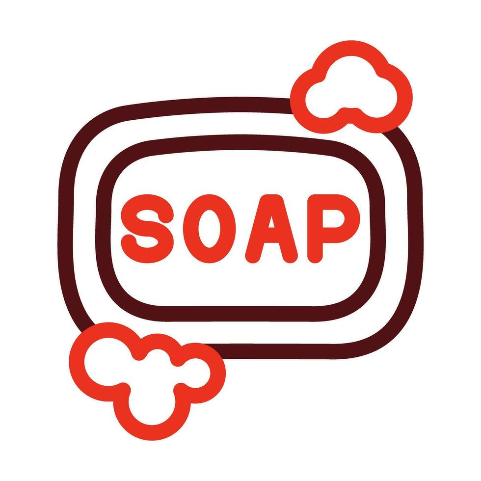 Soap Vector Thick Line Two Color Icons For Personal And Commercial Use.