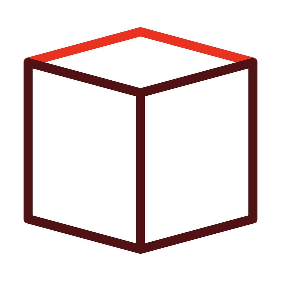 Box Vector Thick Line Two Color Icons For Personal And Commercial Use.