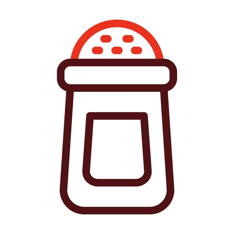 Salt Vector Thick Line Two Color Icons For Personal And Commercial Use.