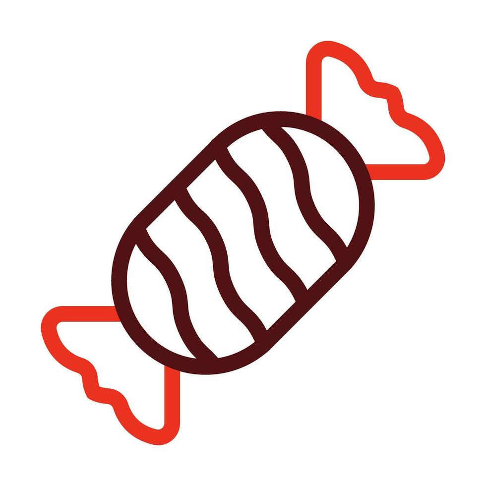 Candy Vector Thick Line Two Color Icons For Personal And Commercial Use.
