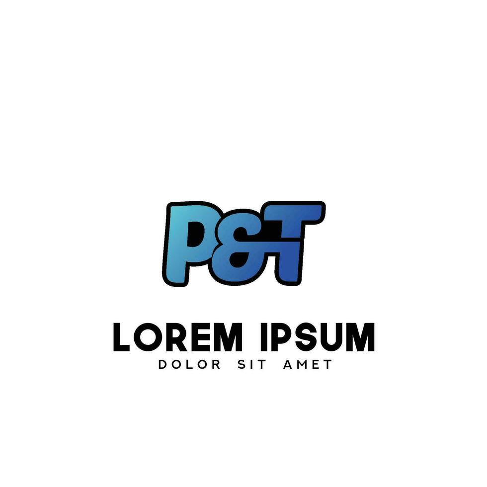 PT Initial Logo Design Vector