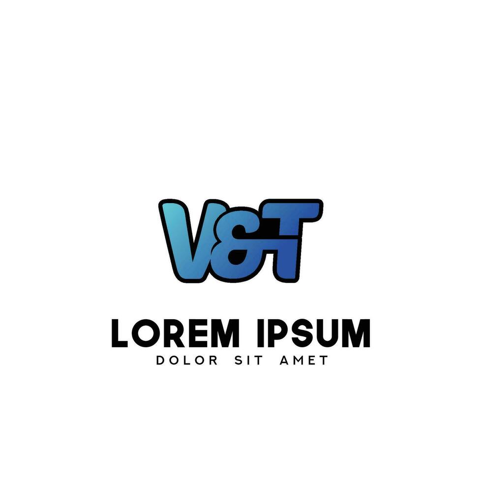 VT Initial Logo Design Vector