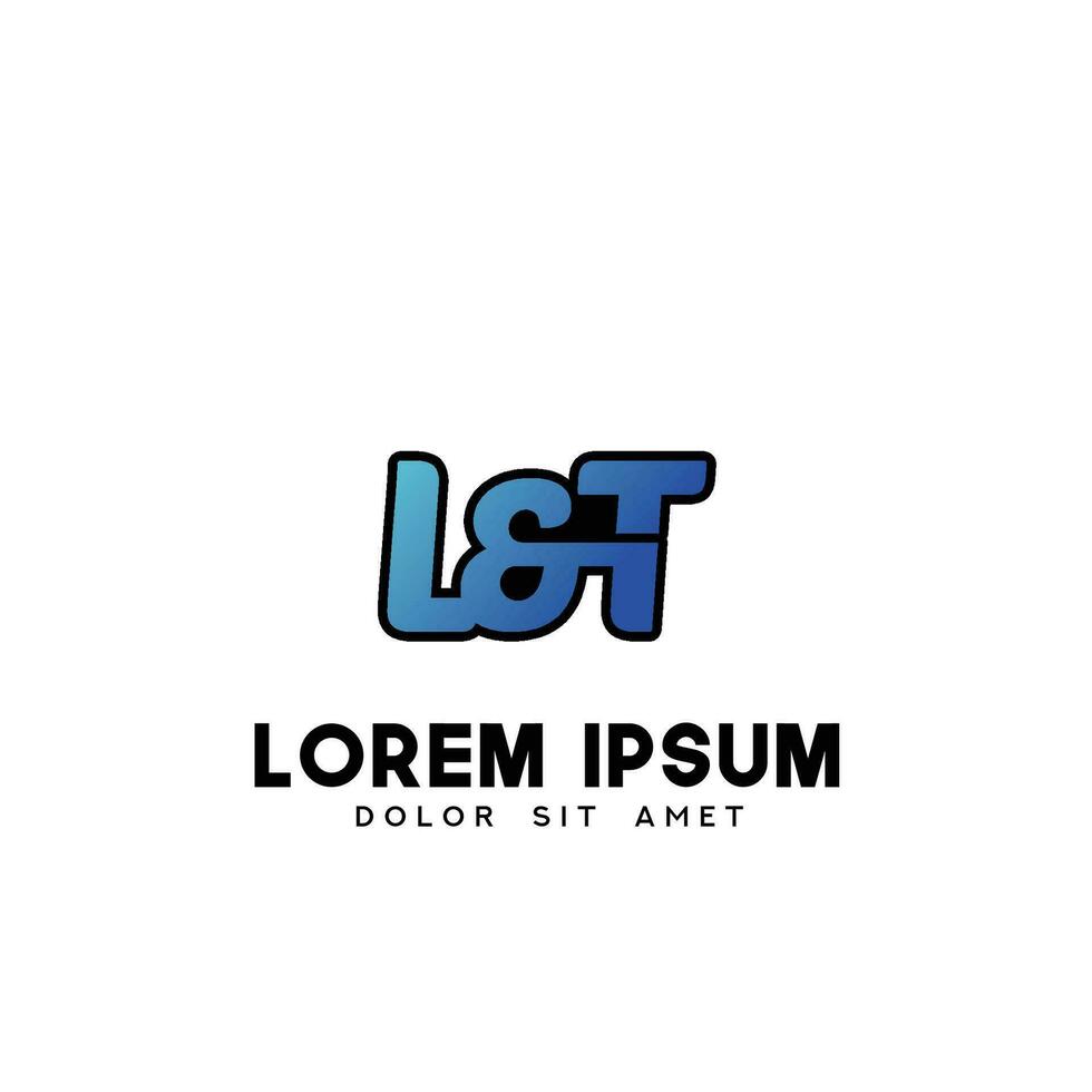 LT Initial Logo Design Vector