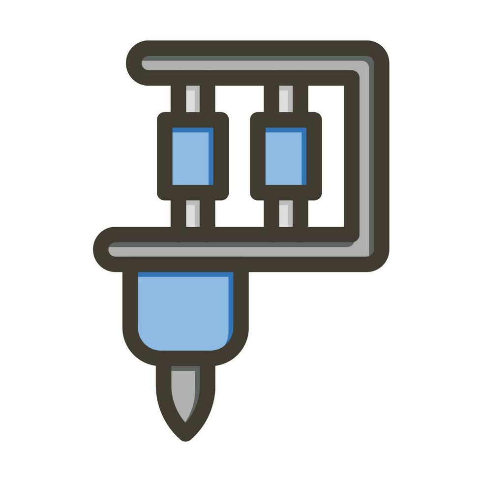Tattoo Vector Thick Line Filled Colors Icon For Personal And Commercial Use.