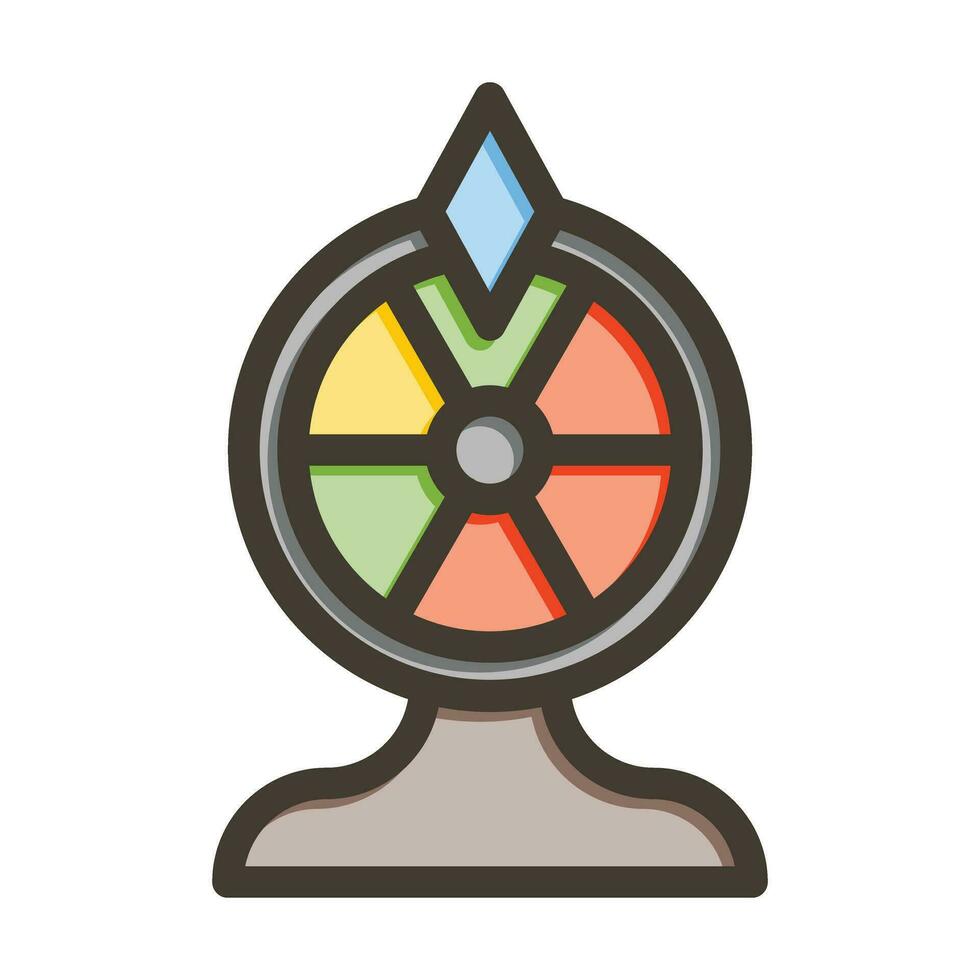 lotería juego vector grueso línea lleno colores icono para personal y comercial usar.