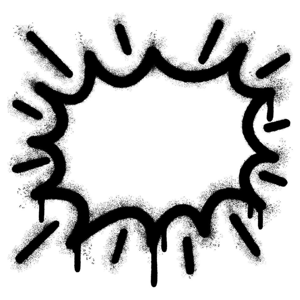 Spray Painted Graffiti explosion effect Sprayed isolated with a white background. vector