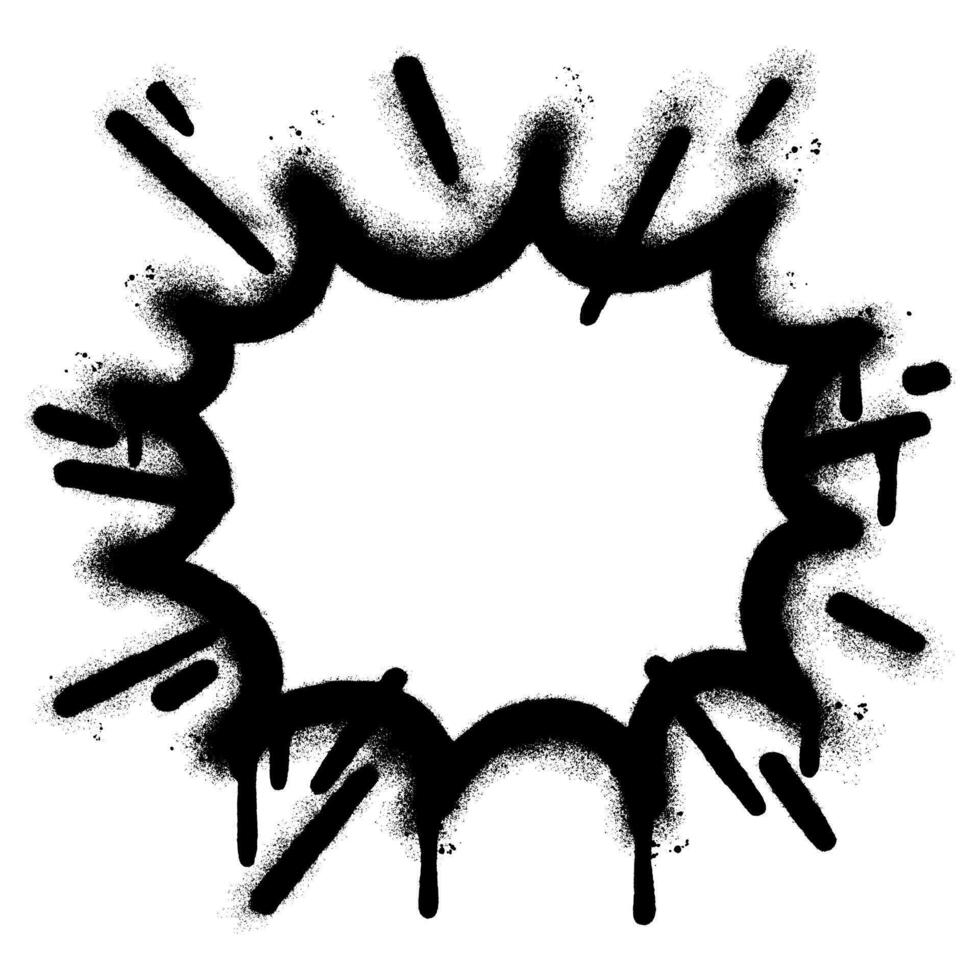 Spray Painted Graffiti explosion effect Sprayed isolated with a white background. vector