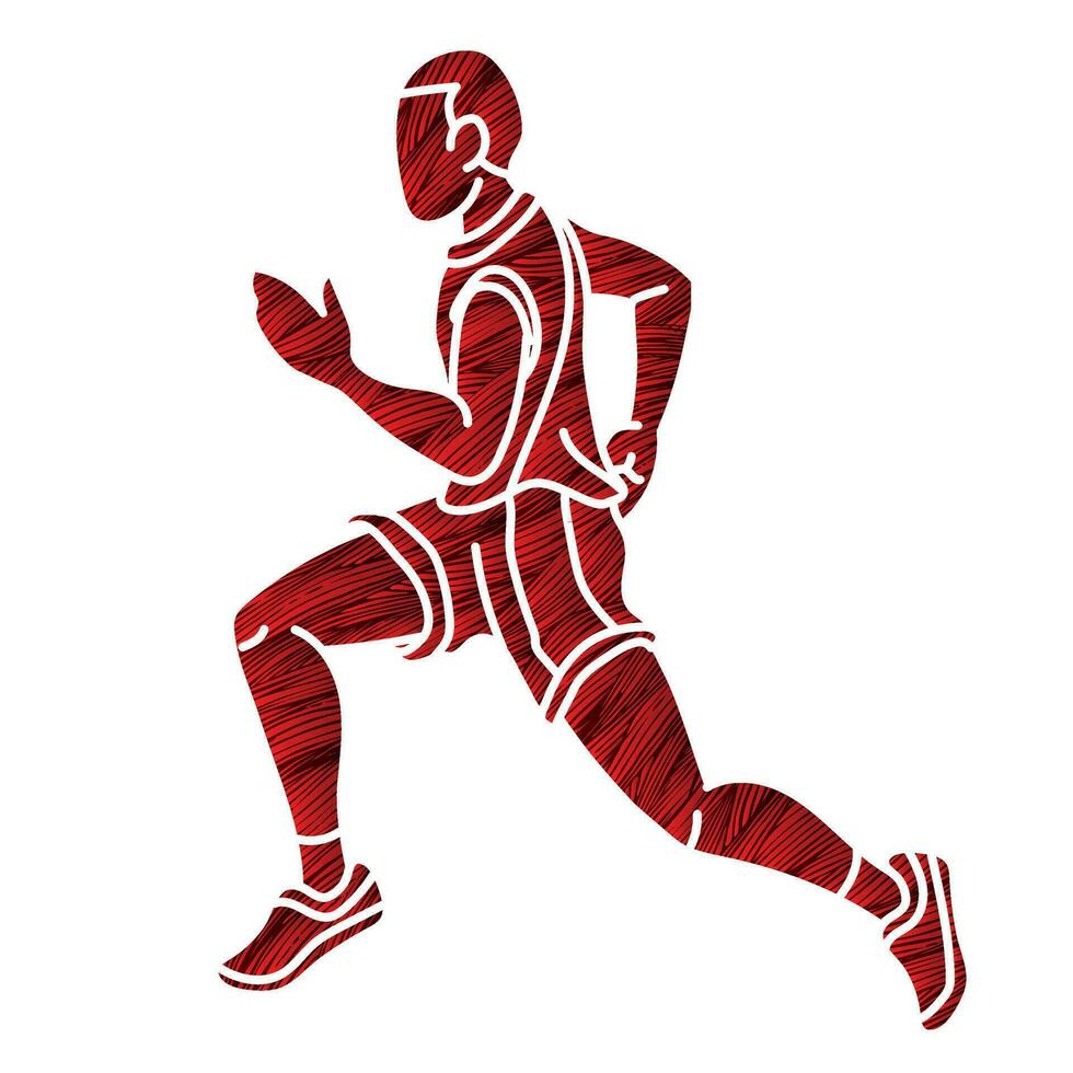 Marathon Runner A Man Running vector