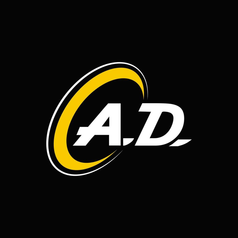 A D letter logo design. Alphabet letters Initials Monogram logo A D. A D Logo. a d design. Creative icon logo design for your company vector