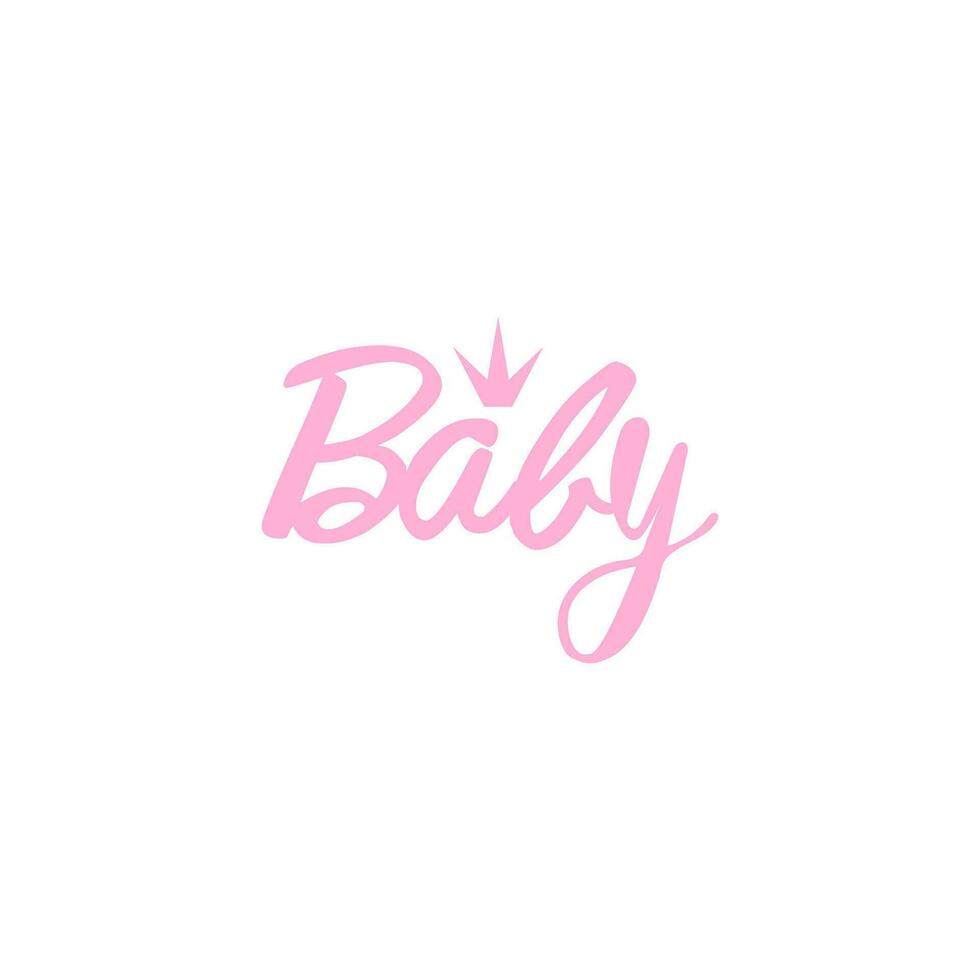Logo for children's store, retail outlet, market with children's goods. Lettering and calligraphy for poster, clothing, background, postcard, banner, showcase. vector