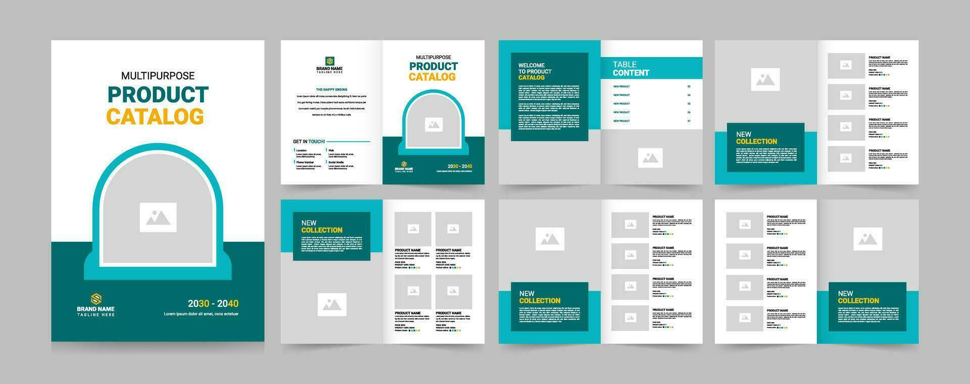 Modern Product Catalogue Design Template. Product Catalog. Vector illustration