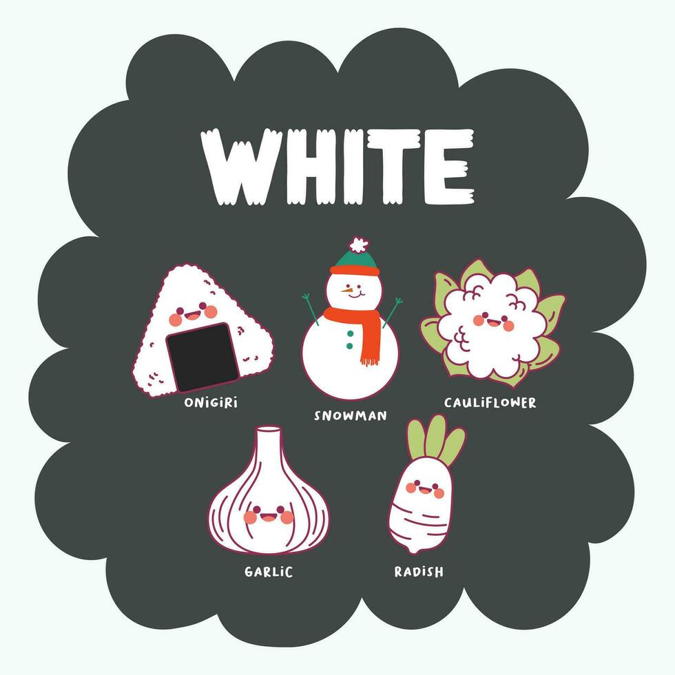 flat design vector color white object illustration collection set