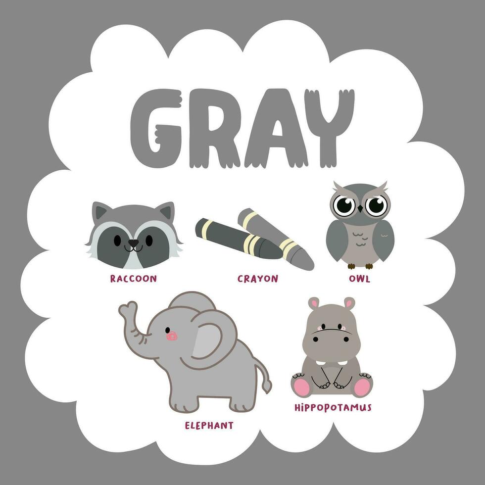flat design vector color gray grey object illustration collection set