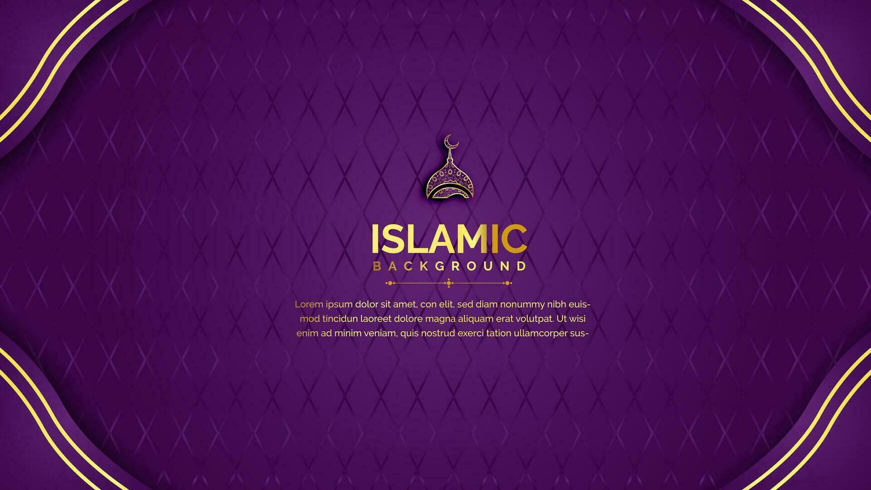 Arabic calligraphy banner and design vector