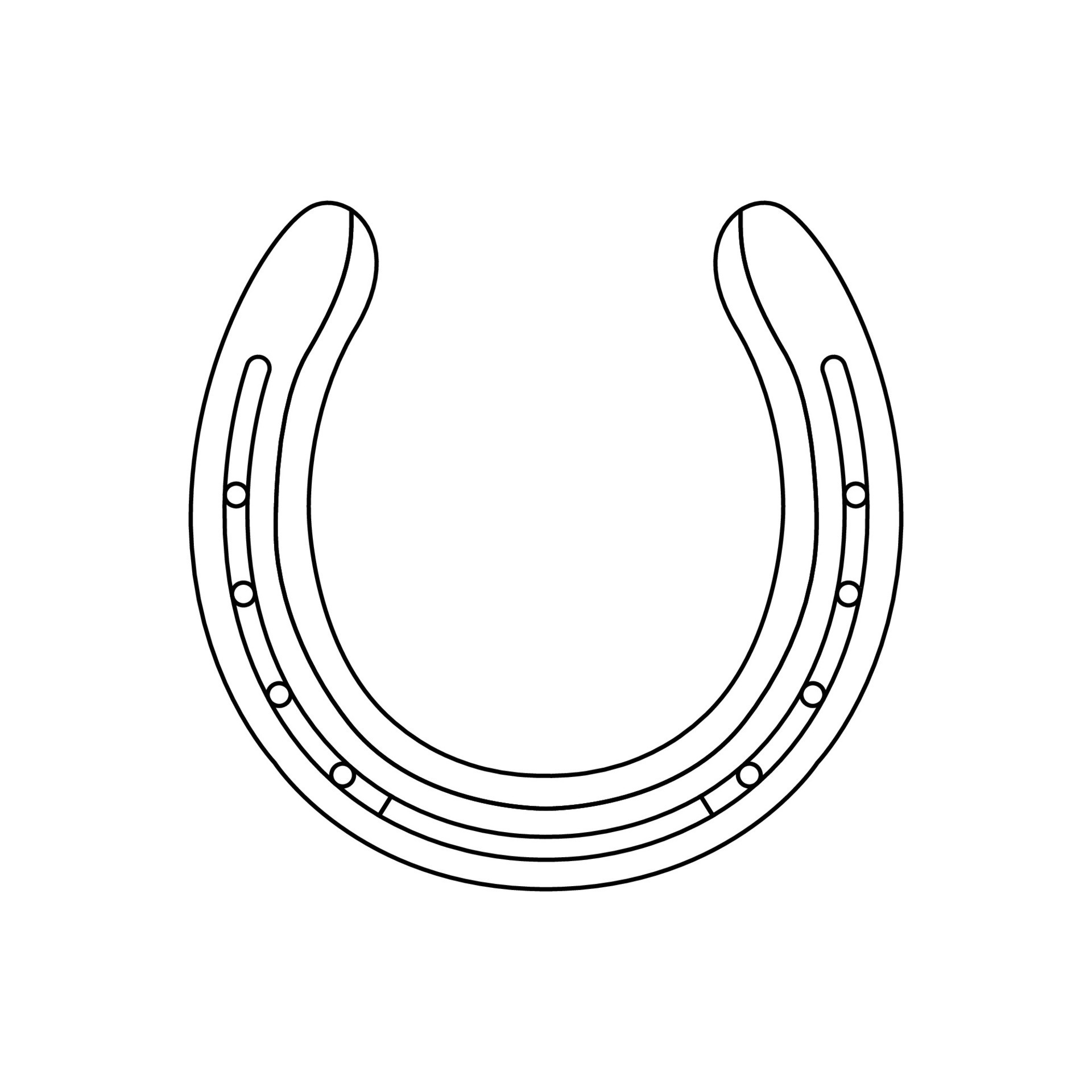 Horse Shoe Outline Icon Illustration on White Background 30530657 Vector  Art at Vecteezy