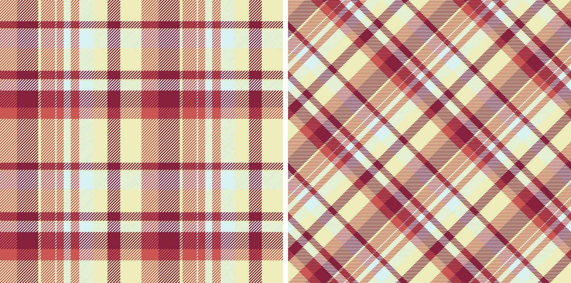 Check textile texture of seamless pattern vector with a fabric tartan background plaid.