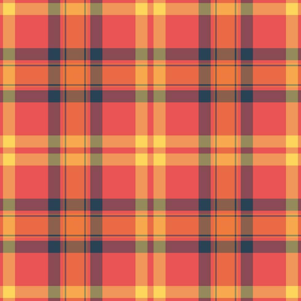 Vector tartan plaid of texture check pattern with a seamless background textile fabric.