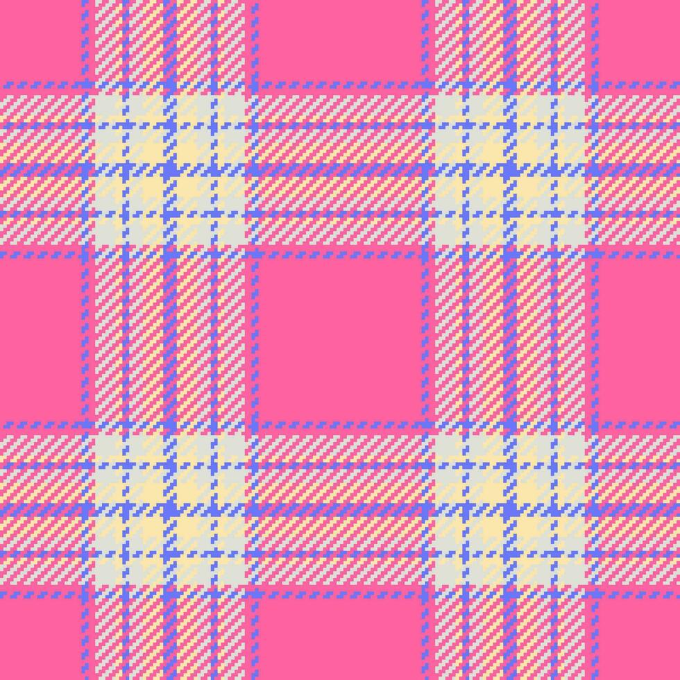Pattern texture check of vector tartan textile with a plaid seamless background fabric.