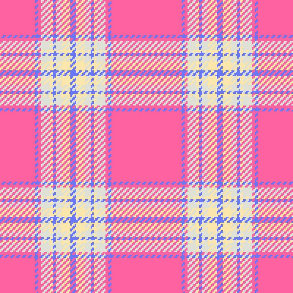 Pattern texture check of vector tartan textile with a plaid seamless background fabric.