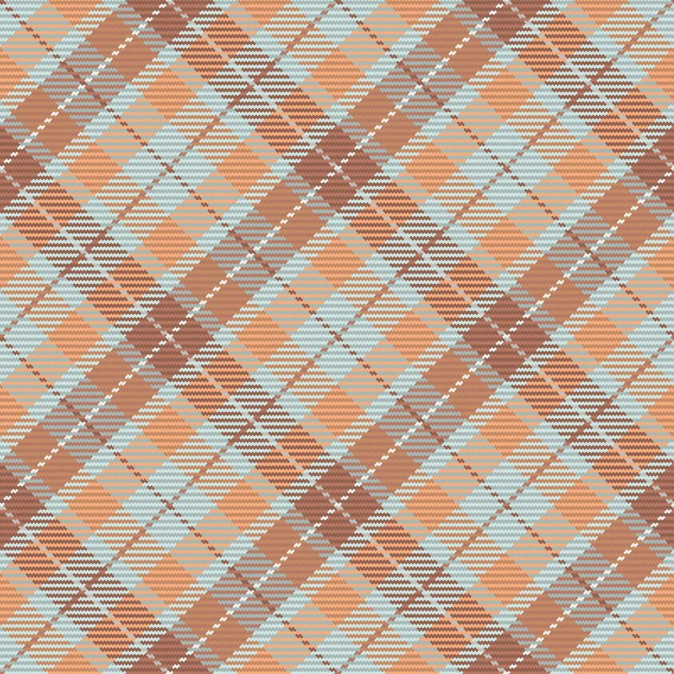 Check plaid seamless fabric texture. Diagonal print. vector